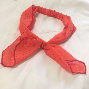 Red orange headband